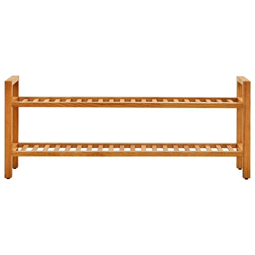VIDAXL -Schuhregal mit 2 Regalen 100x27x40 cm Solid Eiche
