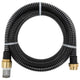 Vidaxl -Saugschlauch mit Messingkupplungen 1.1 '' 4 m PVC Schwarz