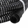 Vidaxl -Saugschlauch mit Messingkupplungen 1.1 '' 4 m PVC Schwarz