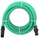Vidaxl -Saugschlauch mit PVC -Kopplungen 1,1 '' 10 m PVC Grün