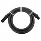 Vidaxl -Saugschlauch mit PVC -Kupplungen 1,1 '' 10 m PVC Schwarz
