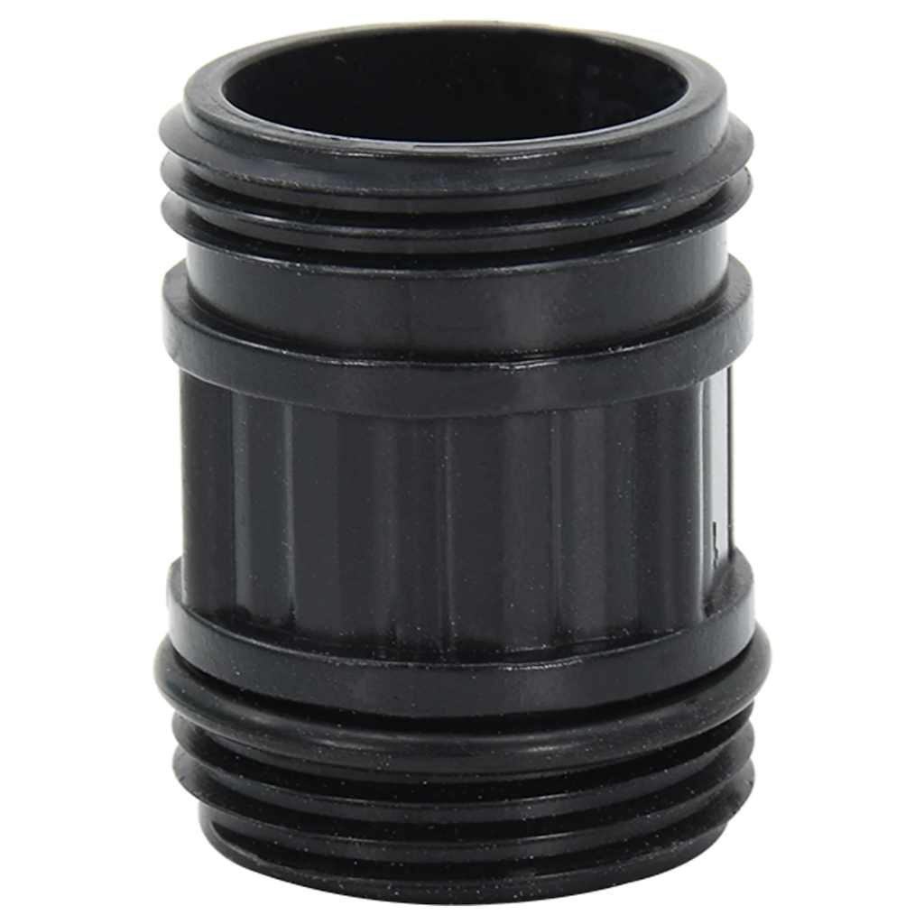 Vidaxl -Saugschlauch mit PVC -Kupplungen 1,1 '' 10 m PVC Schwarz