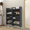 Vidaxl Wandschuhschränke 4 Stcs 60x18x60 cm verarbeitetes Holzgrau
