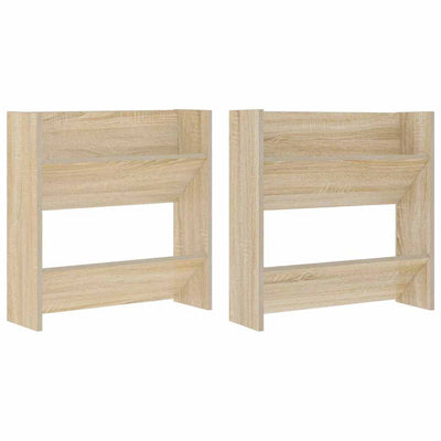 Vidaxx Wandschuhschränke 2 Stk. 60x18x60 cm Spanplatte Sonoma-Eiche