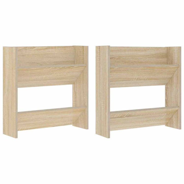 Vidaxx Wandschuhschränke 2 Stk. 60x18x60 cm Spanplatte Sonoma-Eiche
