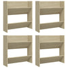 Vidaxl Wandschuhschränke 4 Stcs 60x18x60 cm verarbeitetes Holz Sonoma Eiche