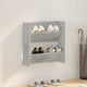 Vidaxx Wandschuhschrank 60x18x60 cm Spanplatte betongrau