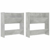 Vidaxx Wandschuhschränke 2 Stk. 60x18x60 cm Spanplatte betongrau