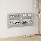 Vidaxx Wandschuhschränke 2 Stk. 60x18x60 cm Spanplatte betongrau