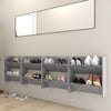Vidaxl Wandschuhschränke 4 Stcs 60x18x60 cm verarbeiteter Holzbetonpreis
