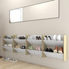 Vidaxl Wandschuhschränke 4 St 60x18x60 cm Holz weiße Sonoma -Eiche