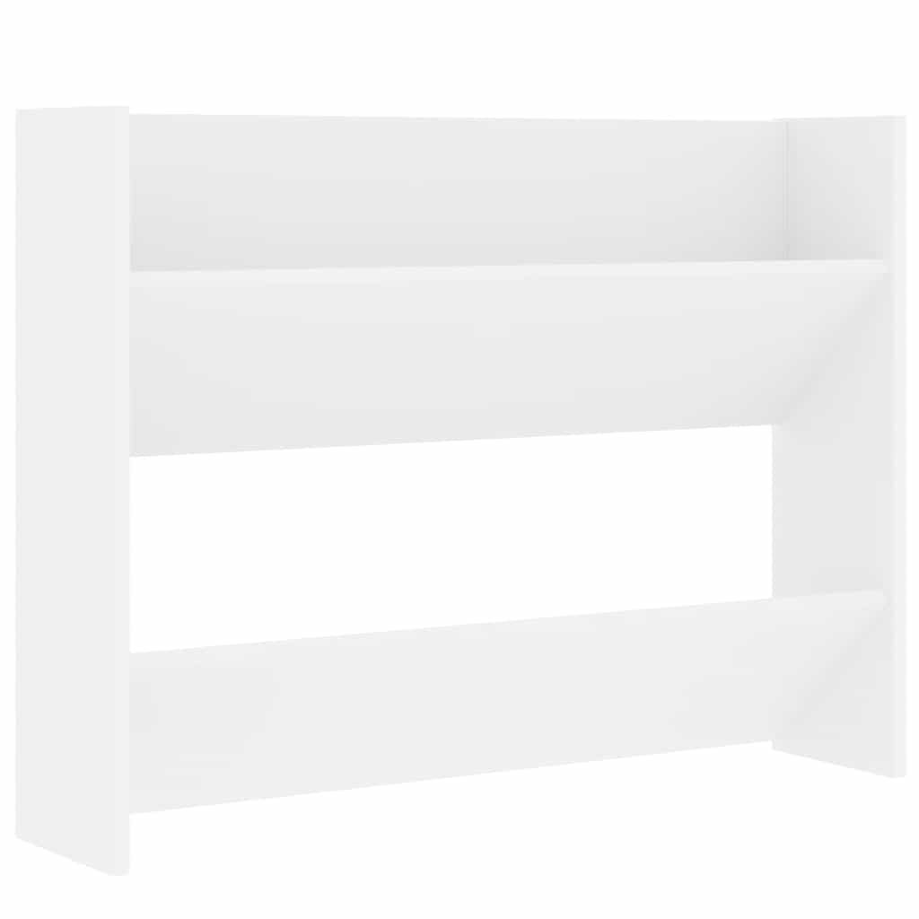 Vidaxl Wandschuhschrank 80x18x60 cm propertiertes Holz weiß