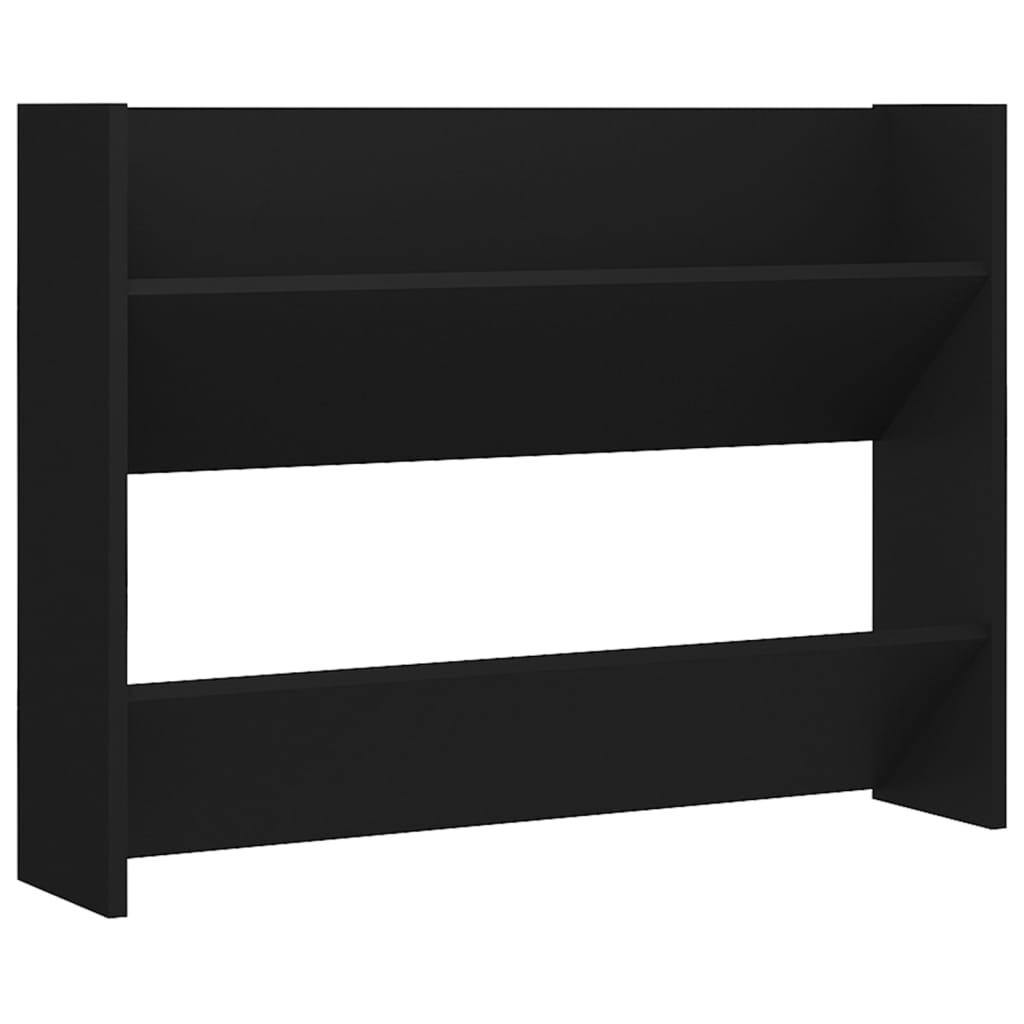 Vidaxl Wandschuhschrank 80x18x60 cm propertiertes Holzschwarz