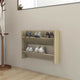 VIDAXL -Wandschuhschrank 80x18x60 cm Propertiertes Holz Sonoma Eiche -Colored