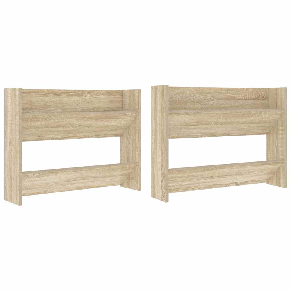 Vidaxx Wandschuhschränke 2 Stk. 80x18x60 cm Spanplatte Sonoma-Eiche