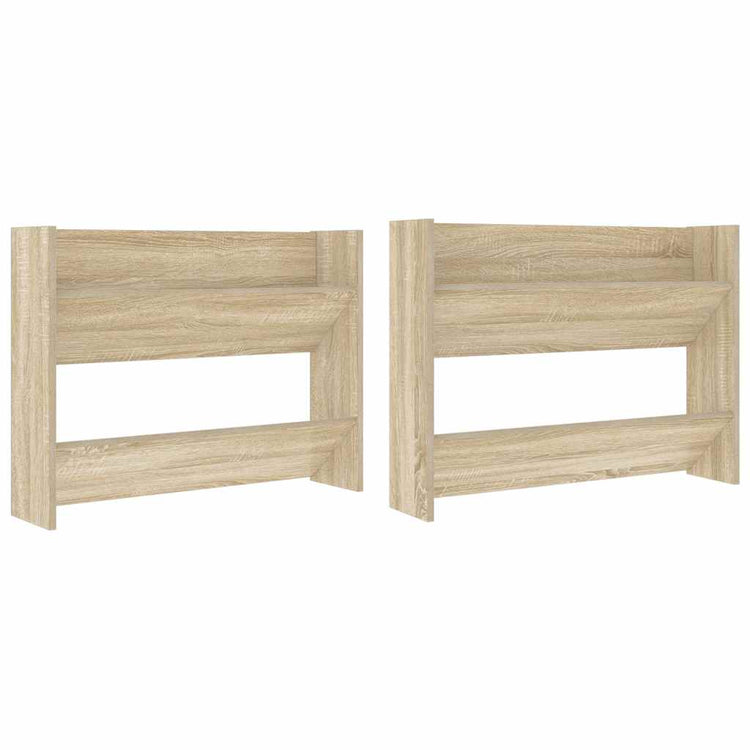 Vidaxx Wandschuhschränke 2 Stk. 80x18x60 cm Spanplatte Sonoma-Eiche