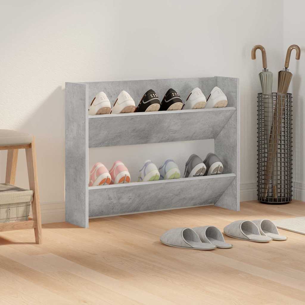 Vidaxl Wandschuhschrank 80x18x60 cm bearbeitete Holzbetonpreis