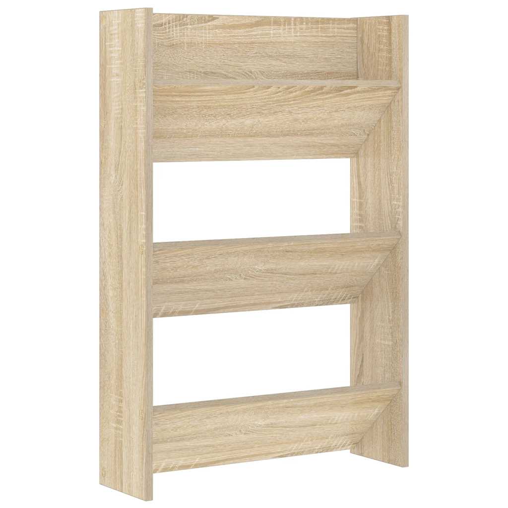 Vidaxx Wandschuhschrank 60x18x90 cm Spanplatte Sonoma-Eiche farbig