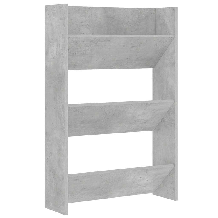 Vidaxx Wandschuhschrank 60x18x90 cm Spanplatte betongrau
