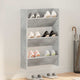 Vidaxx Wandschuhschrank 60x18x90 cm Spanplatte betongrau