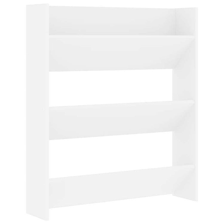 Vidaxl Wandschuhschrank 80x18x90 cm propertiertes Holz weiß