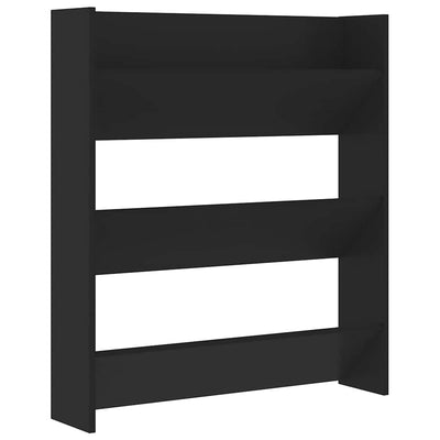 Vidaxl Wandschuhschrank 80x18x90 cm propertiertes Holzschwarz