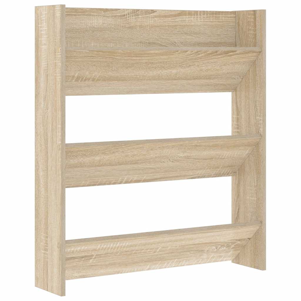 Vidaxl Wandschuhschrank 80x18x90 cm Eigenschaften Holz Sonoma Eiche Farbe