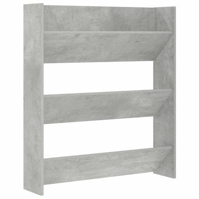 Vidaxx Wandschuhschrank 80x18x90 cm Spanplatte betongrau