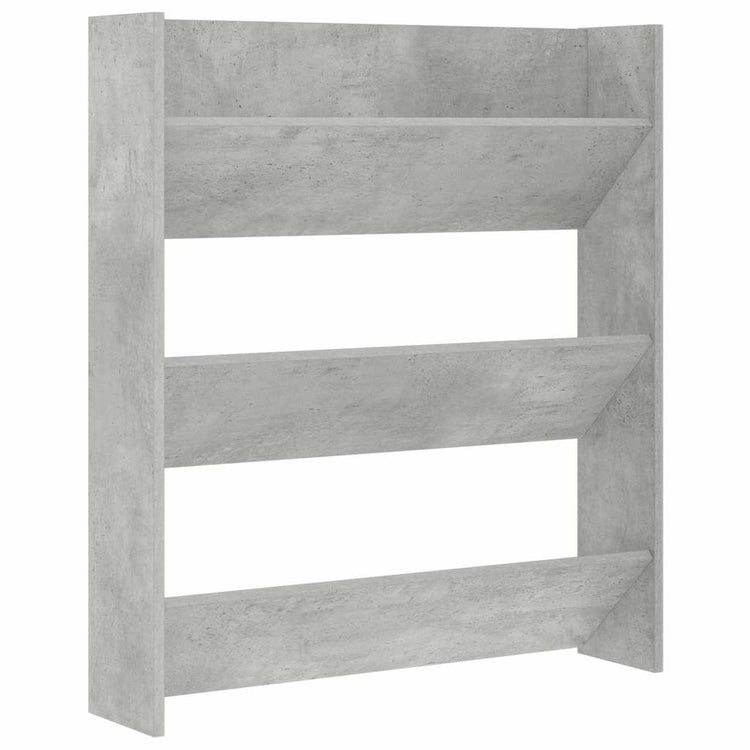 Vidaxx Wandschuhschrank 80x18x90 cm Spanplatte betongrau