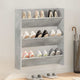 Vidaxx Wandschuhschrank 80x18x90 cm Spanplatte betongrau