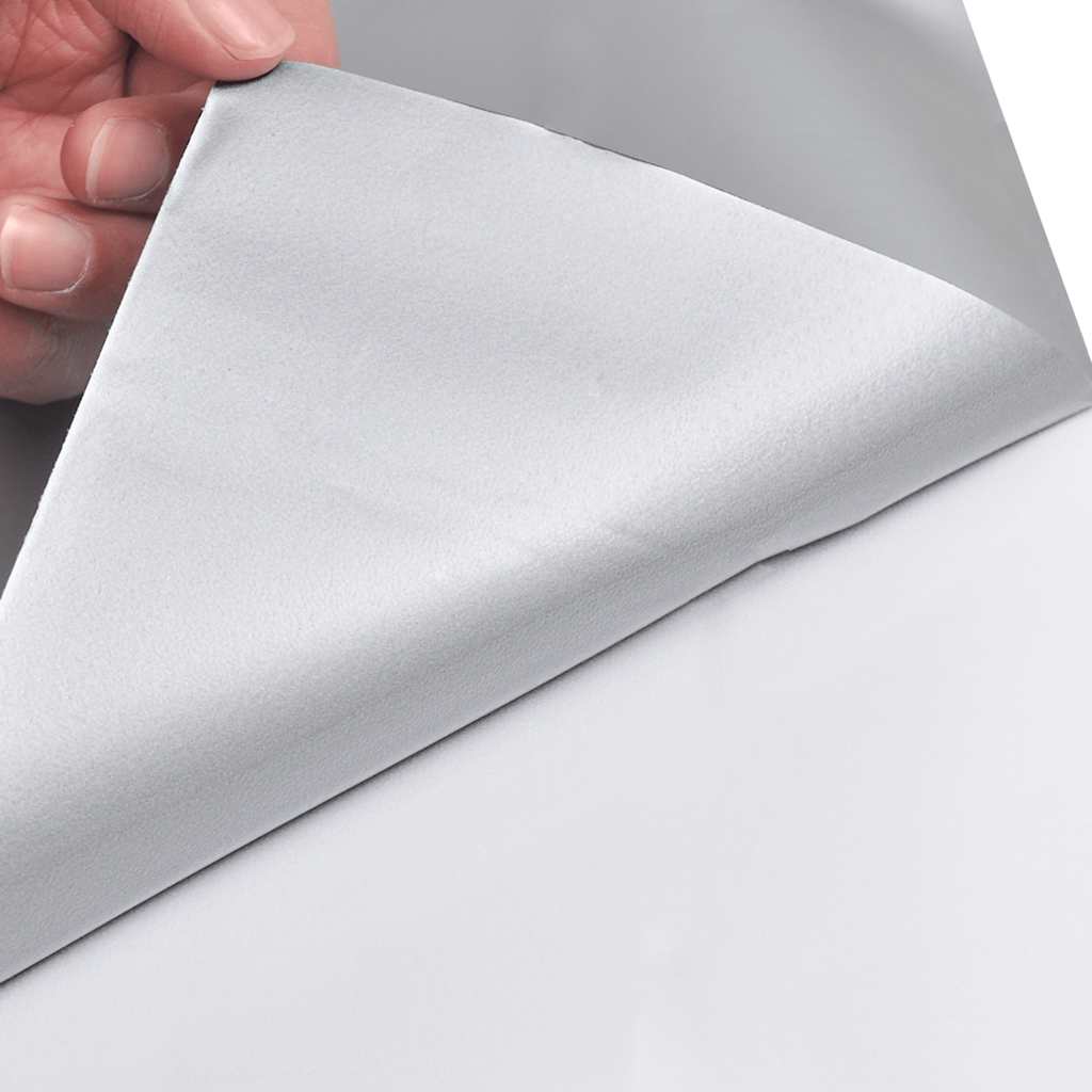 VIDAXL 2 ST AUTOFOLIE 100X150 CM MAT SILBER -COLDED