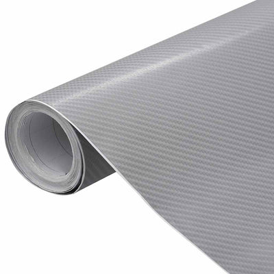 VIDAXL 2 ST AUTOFOLIE 4D 100X150 cm + 50 x 1550 cm Silberfarben