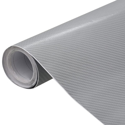 Vidaxx 2 Stück Autofolie 4d 100x150 cm silberfarben