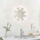 Vidaxl Wandspiegel ohne Liste der LED -Lampen um Glas