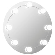 Vidaxl Wandspiegel ohne Liste der LED -Lampen um Glas - afbeelding 2