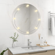 Vidaxl Wandspiegel ohne Liste der LED -Lampen um Glas - afbeelding 1