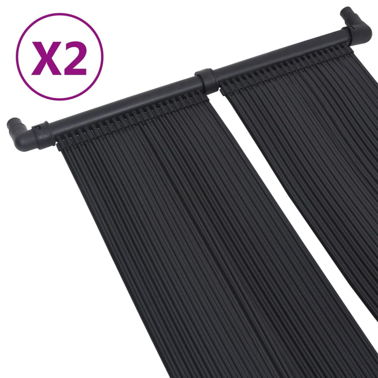 VidaXL Solarheizpaneele für Schwimmbad 2 Stück 80x310 cm
