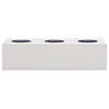 Vidaxl Office Flower Box 90x40x23 cm Stahl hellgrau