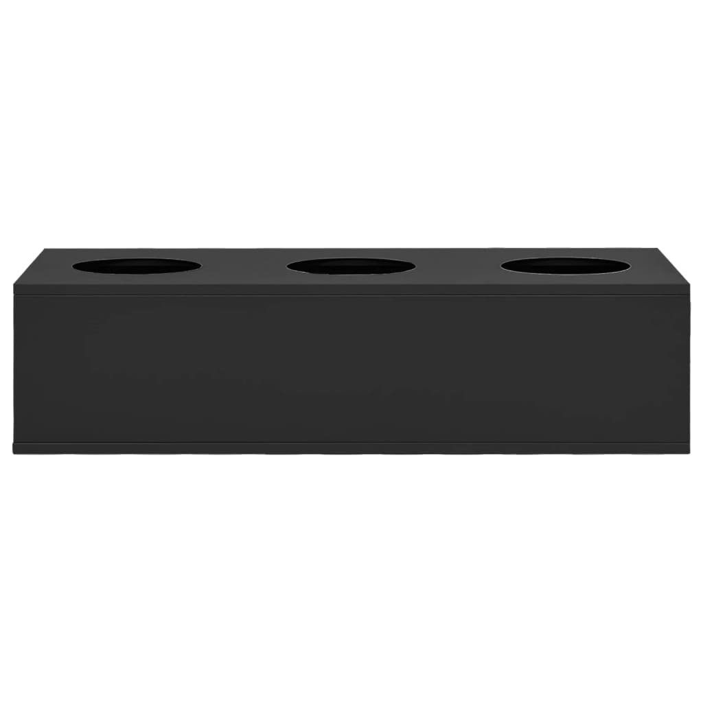 Vidaxl Office Flower Box 90x40x23 cm Stahl Anthrazit -gelenkt