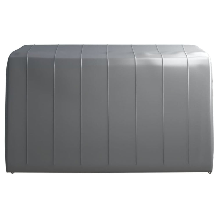 Vidaxl -Lagerzelt 370x370 cm Stahlgrau