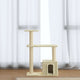 Vidaxl -Katzenkratzerpfosten mit Sisal -Kratzerpfosten 70 cm Creme -Colored
