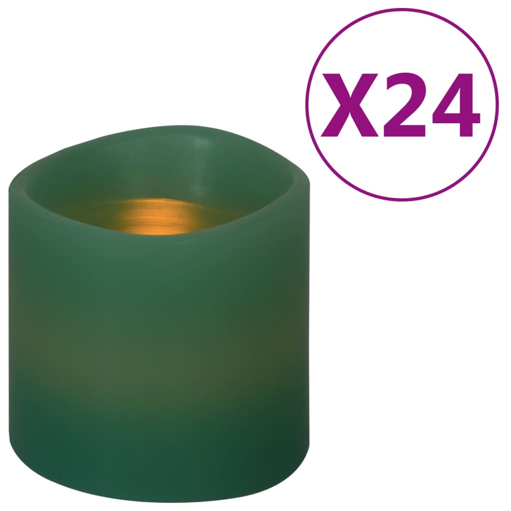 Vidaxl -Kerzen 24 St. LED warmes Weiß