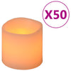 Vidaxl -Kerzen 50 St. LED warmes Weiß
