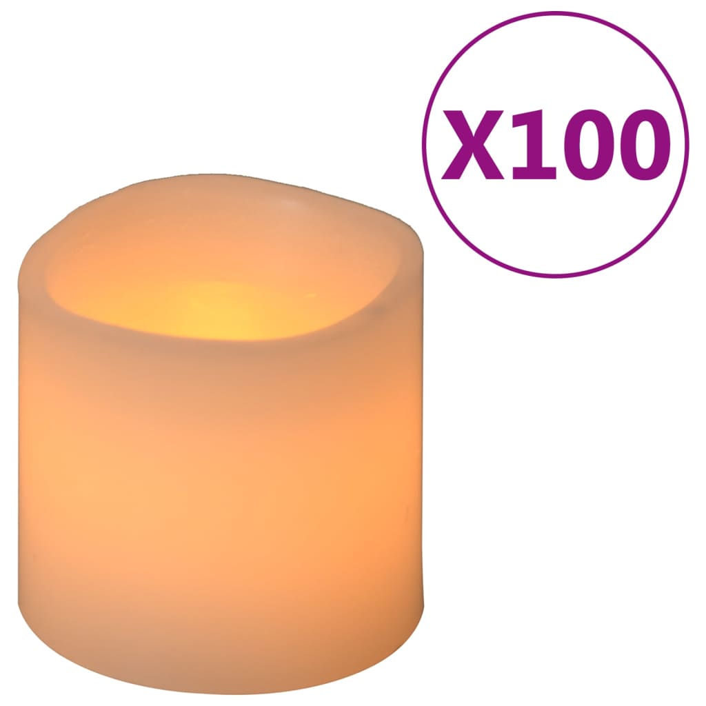 Vidaxl -Kerzen 100 ST LED warmes Weiß