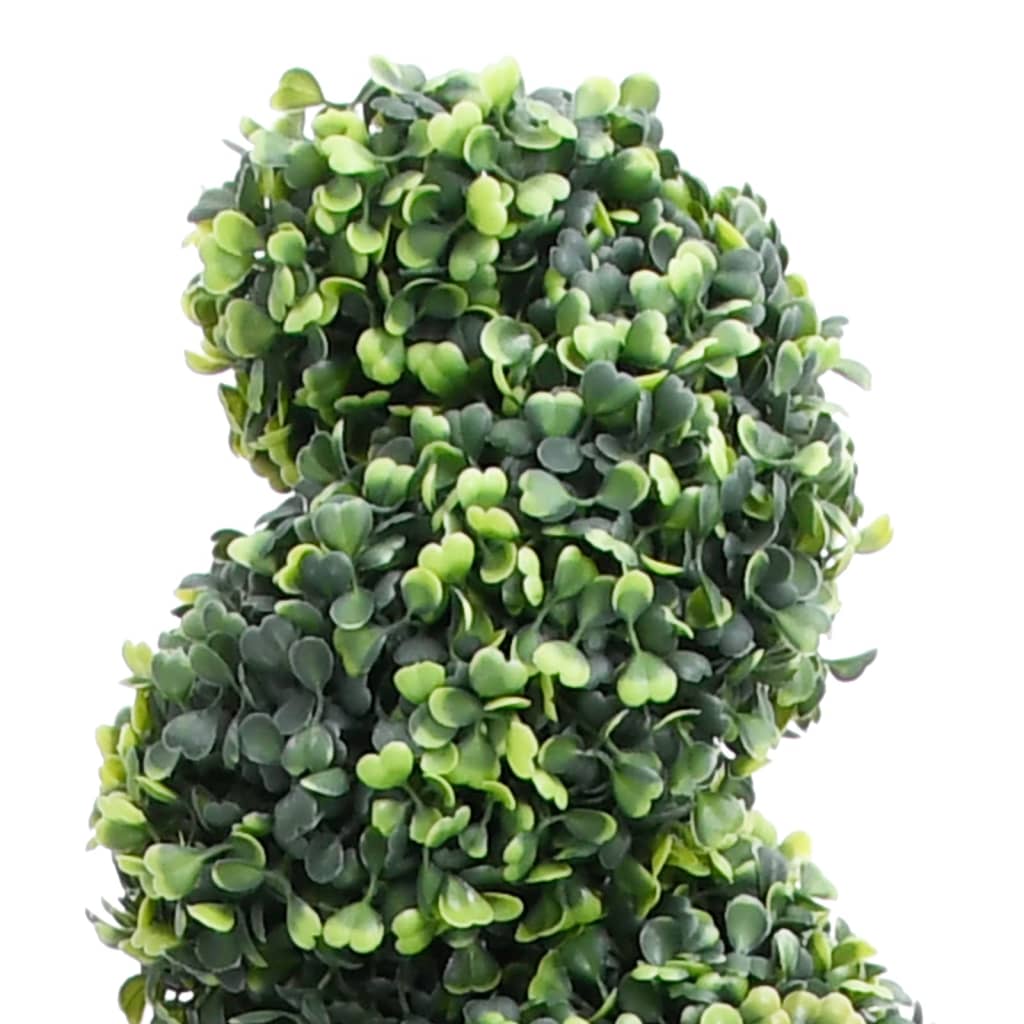 Vidaxl Künstliche Pflanze mit Topf Buxus Spiral 117 cm Grün