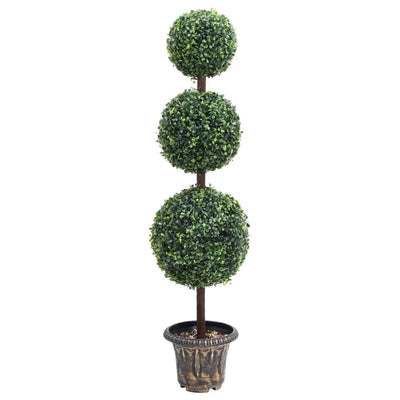 VIDAXL Künstliche Pflanze mit Topf Buxus Bol Formation 118 cm Grün