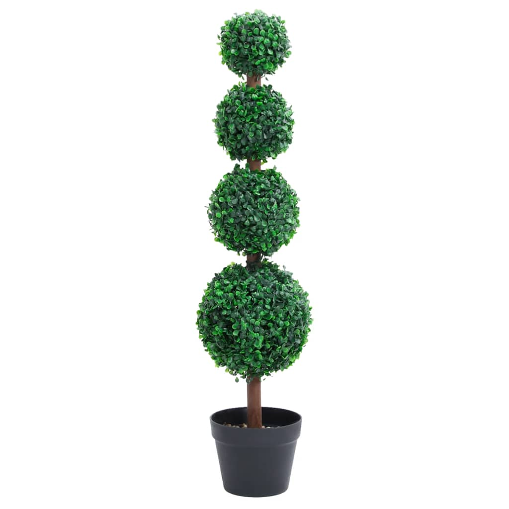 VIDAXL Künstliche Pflanze mit Topf Buxus Bulp Formation 90 cm Grün