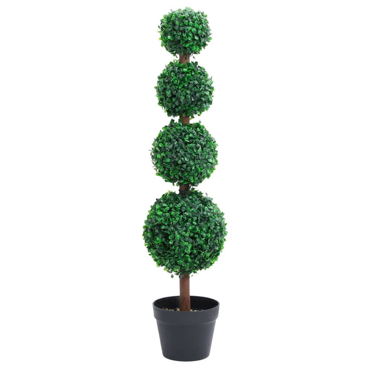 VIDAXL Künstliche Pflanze mit Topf Buxus Bulp Formation 90 cm Grün