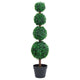 VIDAXL Künstliche Pflanze mit Topf Buxus Bulp Formation 90 cm Grün