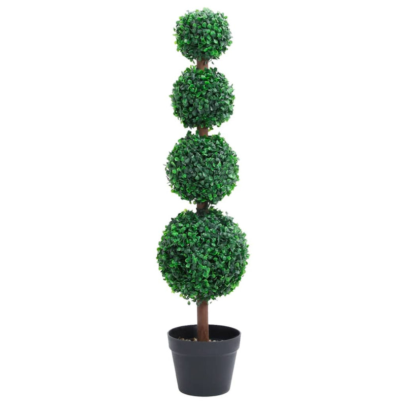 VIDAXL Künstliche Pflanze mit Topf Buxus Bulp Formation 90 cm Grün